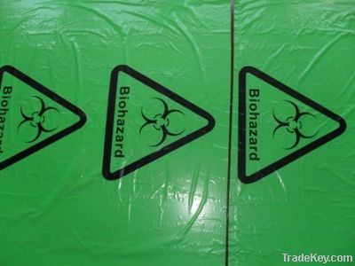 Biohazard medical waste bag