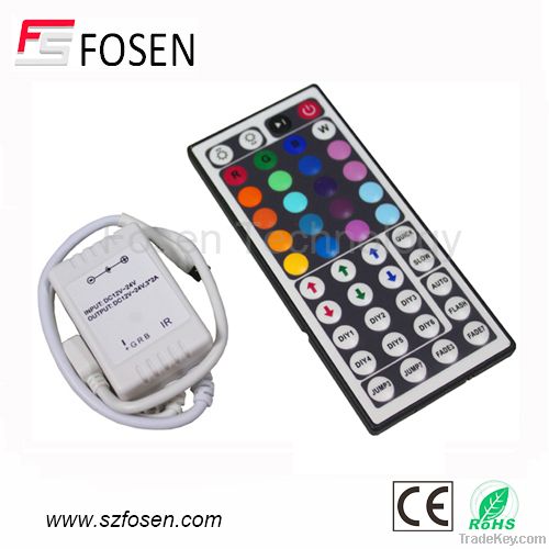 CE&amp;RoHS IR 44 keys led rgb strip controller