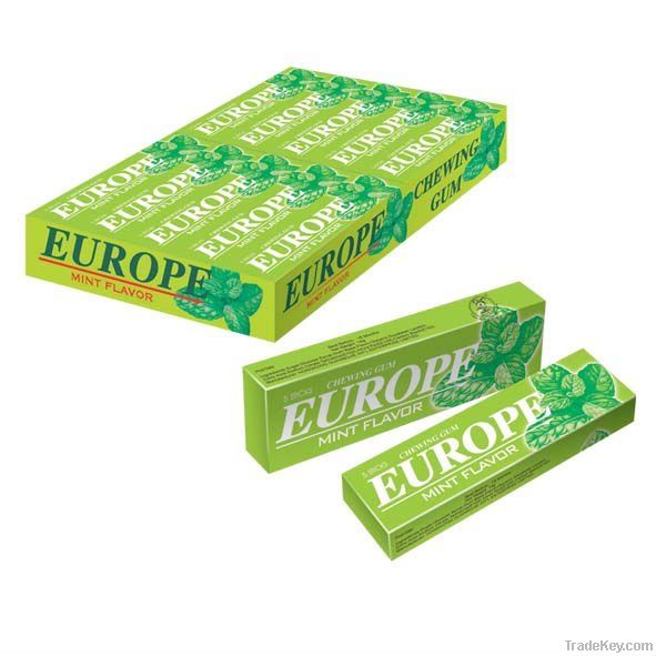 Chewing gum Europe