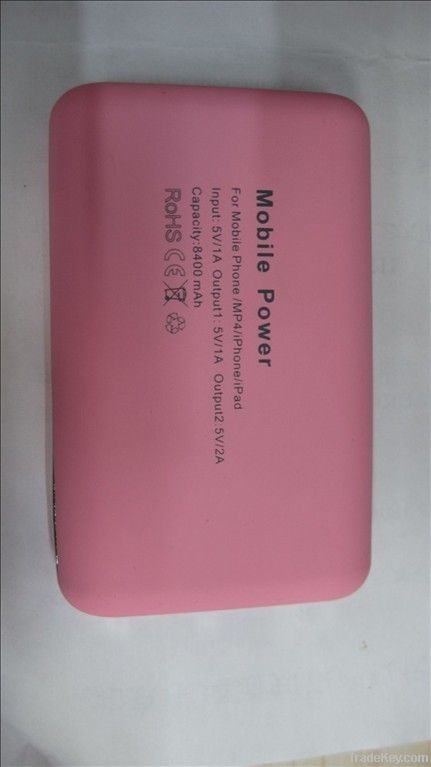 high capacity power bank 8400mAh power bank for various mobile phones