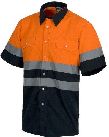 New 2014 men short sleeve work shirt