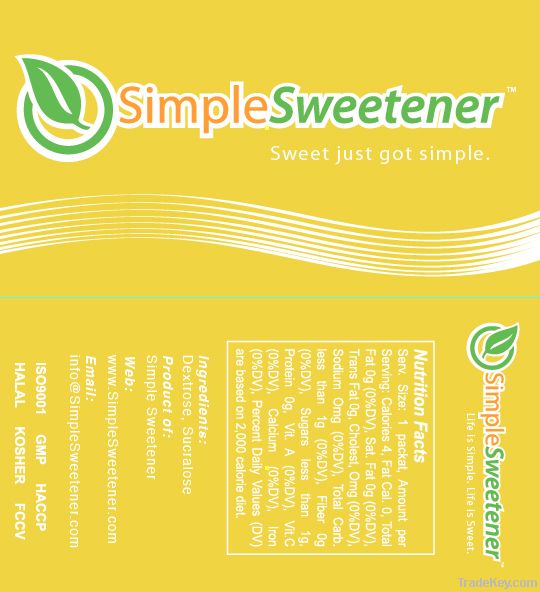 Yellow Simple Sweetener