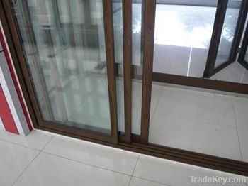 Aluminum sliding door