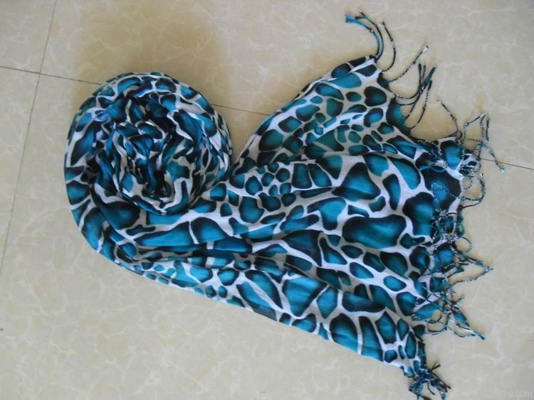 rayon scarf with tassel