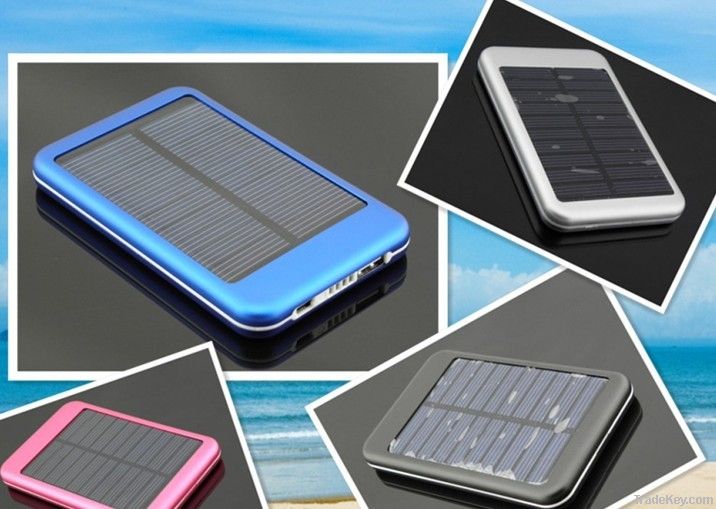 5000mAh solar charger / power bank  for cellphone