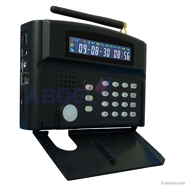 GSM alarm system with LCD