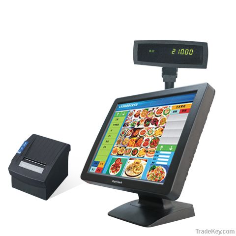 MapleTouch 12&#039;&#039; POS Touch Monitor with cash drawer, customer display