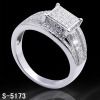 925 Sterling silver &amp; Rhodium plated CZ Ring