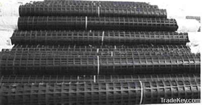 High tensile strength Biaxial steel-plastic geogrid