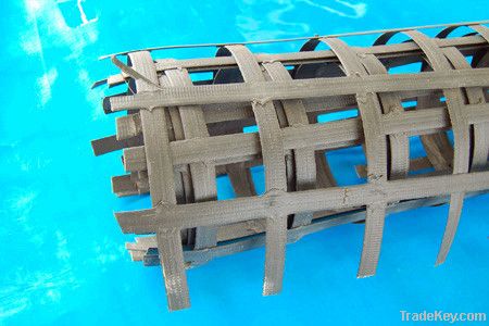 High tensile strength Biaxial steel-plastic geogrid