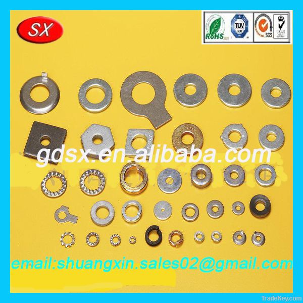 Stainless steel/galvanized steel spring washer and flat washer, tapper