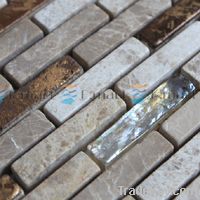 Stone mixed glass mosaic, wall tile backsplash, kitchen tiles