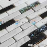 Stone mixed glass mosaic, wall tile backsplash, kitchen tiles