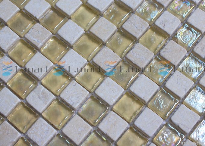 Stone mixed glass mosaic, wall tile backsplash, kitchen tiles