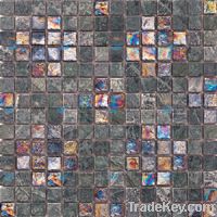 Stone mix glass mosaic tile