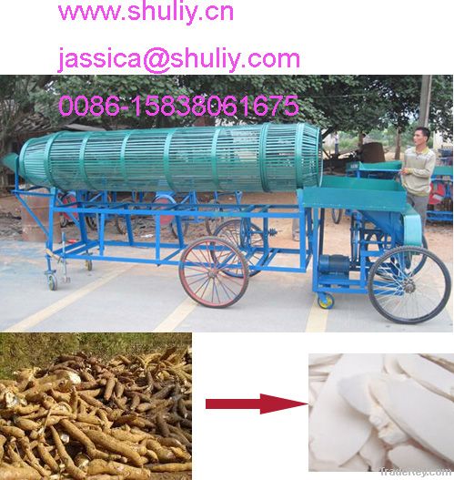 Cassava peeling &amp;cutting machine