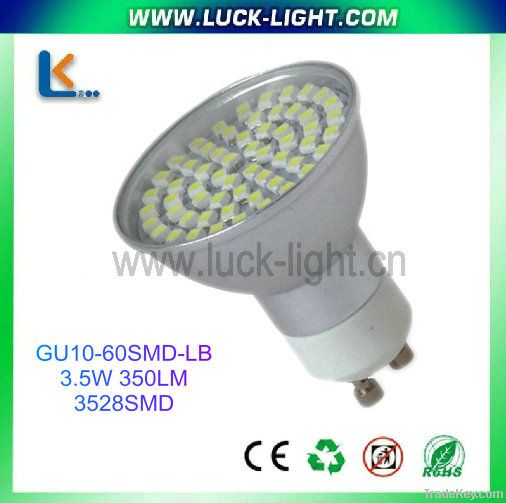 3528SMD gu10/e27 led bulb 3.5w with CE&ROHS