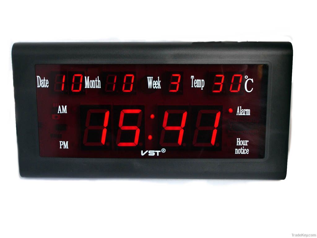 LED alarm clcok with calendar