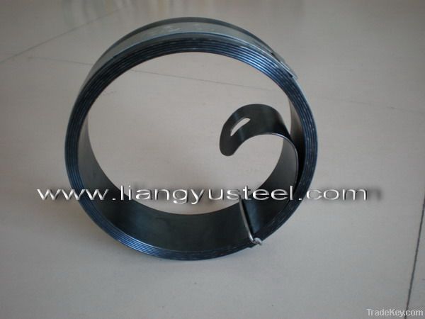 Blue finished spring steel strip