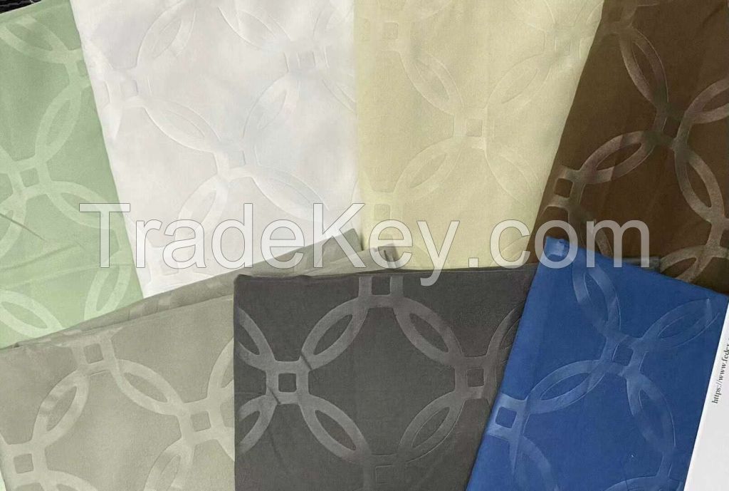 dyed with embossed polyester microfiber fabric