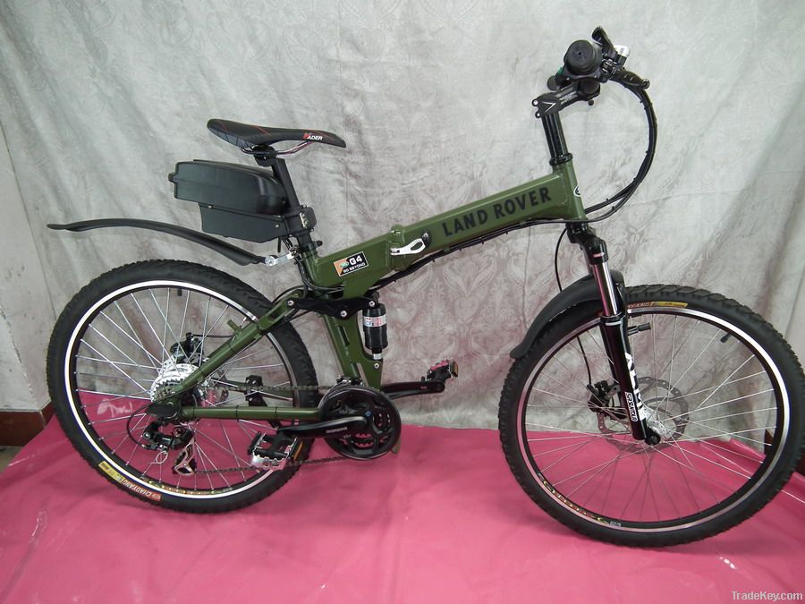 Cool 36V 250W Land Rover Electric Bicycle, Foldable Frame