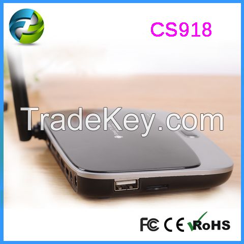 cs918 TV Box Fast CPU 1.8GHz CS918 Big RAM 2GB ROM8GB Quad Core Rk3188 Bluetooth 1080P Android 4.2 RJ45 Smart TV Dongle Remote Control