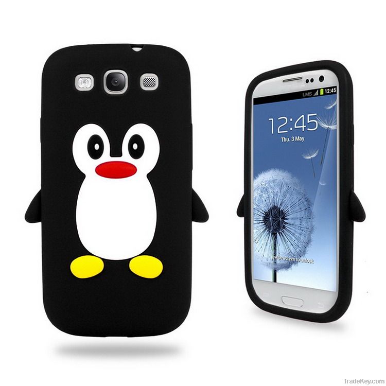 Penguin Silicone Skin Case Cover for Samsung Galaxy S3 I9300