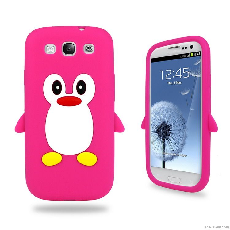 Penguin Silicone Skin Case Cover for Samsung Galaxy S3 I9300