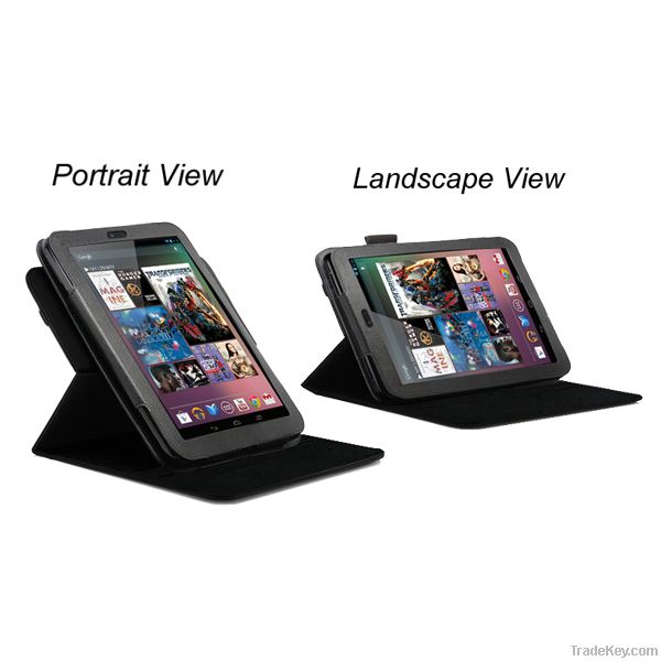 Rotating Leather Case for Google Nexus 7, Stand Leather Case