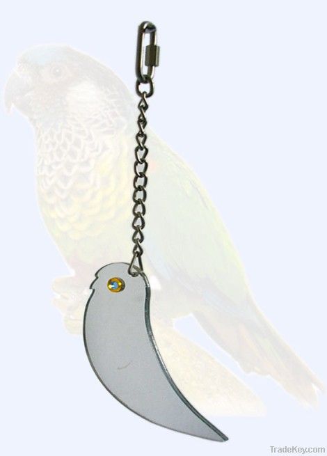 bird pet mirror toy