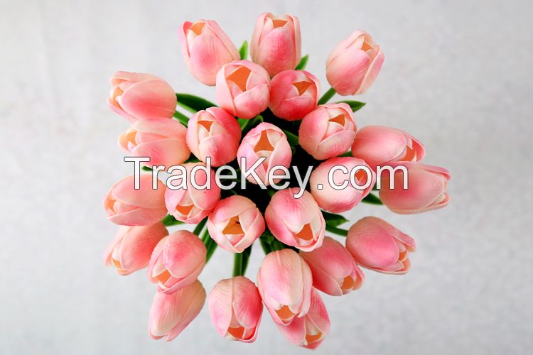 Wholesale cheap real touch latex tulip for home decoration