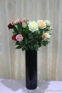 artificial flower (3-head rose)