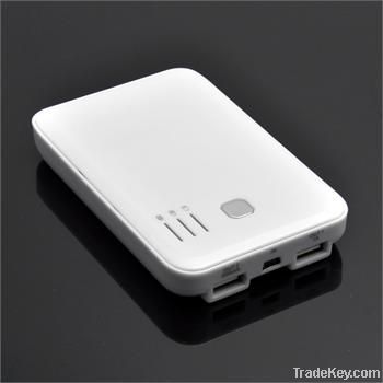 Dual USB 5000mAh External Portable Battery Power Pack