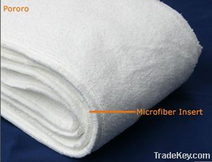 3 layer microfiber diaper insert for cloth diaper/nappy