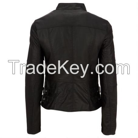 Leather motorbike Jacket for Women's