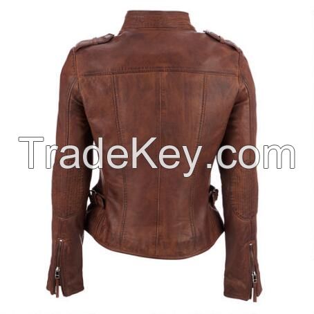 Motorbike Leather Racing Jacket, Genuine Leather