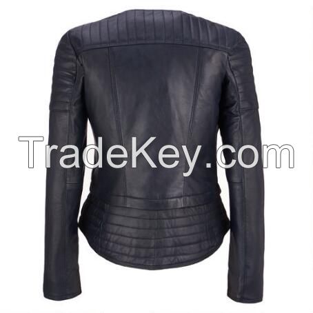 Motorbike style men women denim jean jackets,