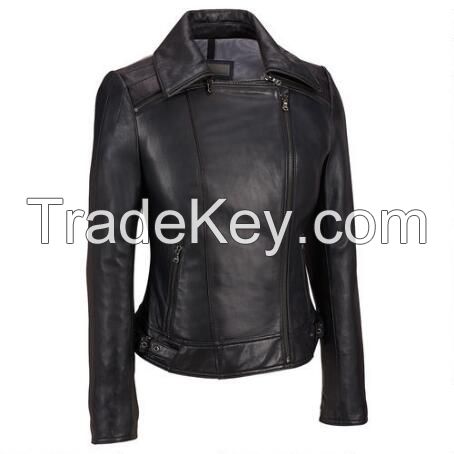 Men Leather Motorcycle Jacket / Women Leather Motorbike Jacket / Biker Leather