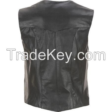Hot sale hand knitted leather jacket raccoon collar rabbit fur vest
