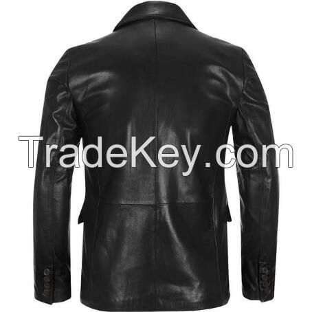 MEN'S CLASSICS GOAT SKIN HUNTING LEATHER COAT