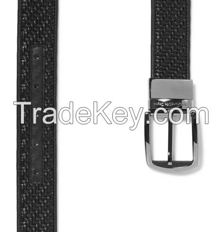 chinese high quality men's leather belts for men with zinc alloy belt buckle