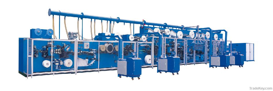 Full-servo Control Sanitary Napkin Production Line