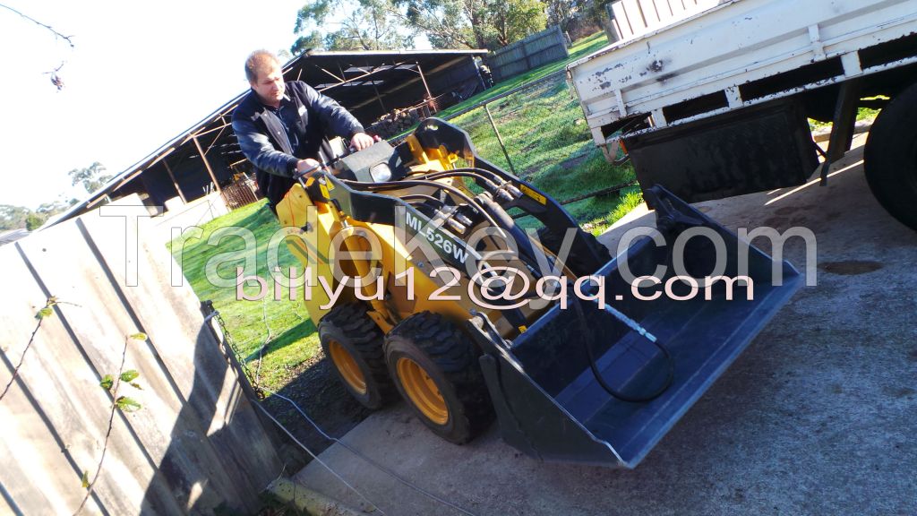 Mattson ML525 with 25 HP kubota engine mini skid steer bobcat like kanga australia in landscaping with auger drill