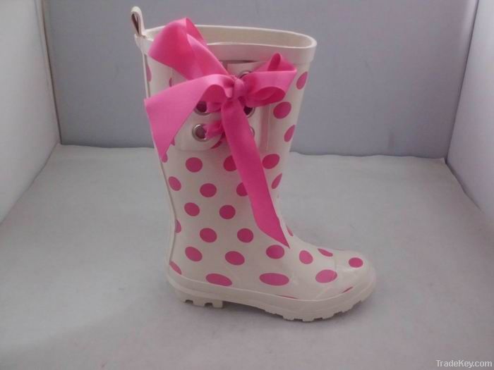 Ladies'rubber rain boot