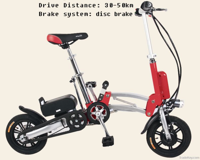 12" cute aluminum alloy lithium city electric bike