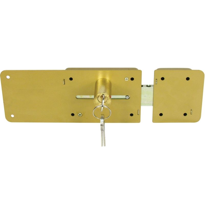 RIM LOCKS / RIM DOOR LOCK / SIX TURN RIM LOCK / FIXED CYLINDER RIM DOOR LOCK / ICSA ITALY AND BRASS FINISH RIM LOCK