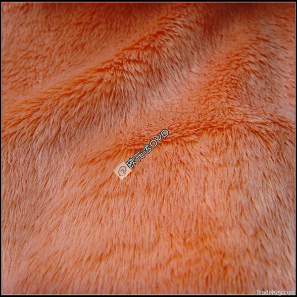 Polyester super soft plush velboa fabric