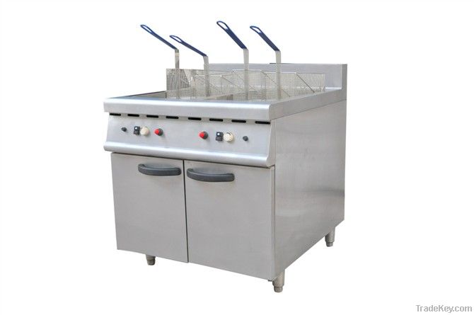 Gas fryer-double tank