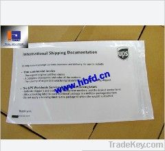 Customed Re-use Invoice Enclosed Labelope with Zipper