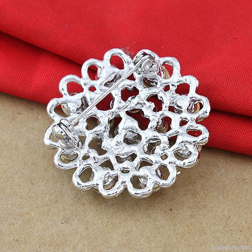 Hearts Flower Alloy Brooches